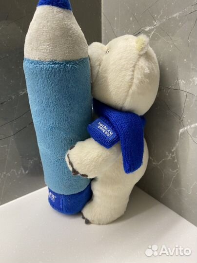 Плюшевый медведь Сочи 2014 со съёмным пеналом