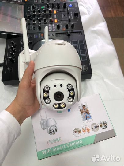 Видеонаблюдение 4G 2MP IP с зумом 5х + флешка64гб