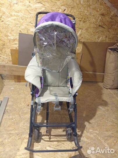 Детские санки коляска