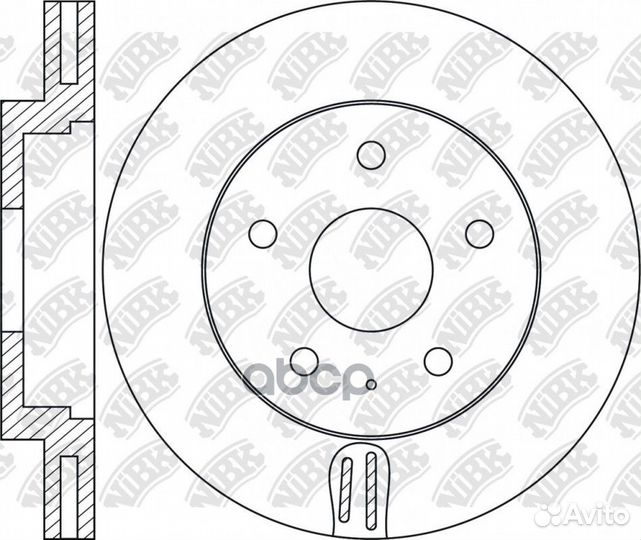 RN2073V Диск тормозной перед mazda CX-5 (KE