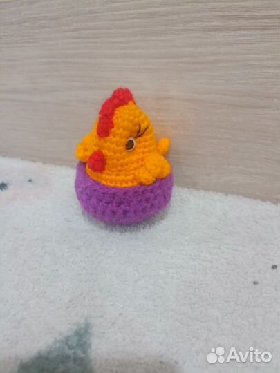 Вязаные цыплята
