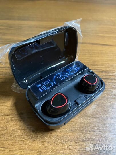 Беспроводные наушники + повербанк новые