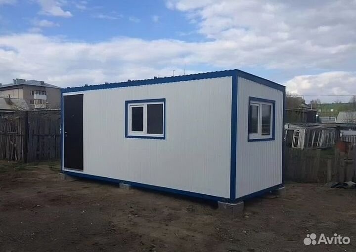 Бытовка размер 6х2,4 метра, с тамбуром - (двп)