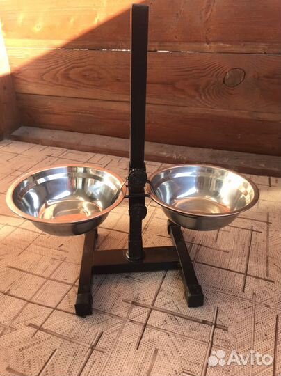 Миски для собак с подставкой бу, банка для корма