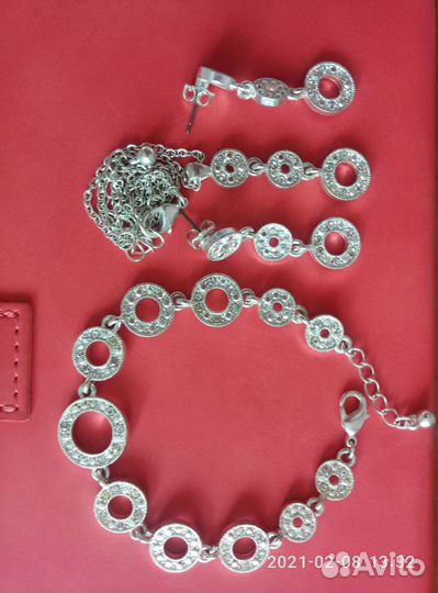 Браслет,серьги