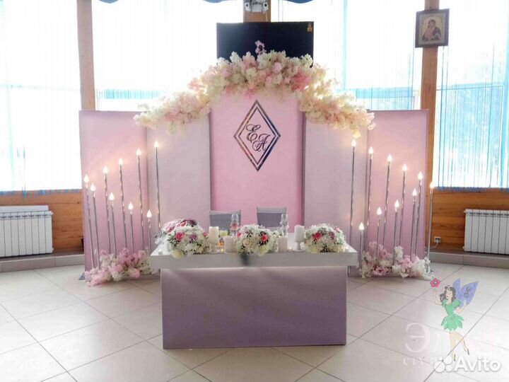 Декор зала на свадьбу, украшение зала