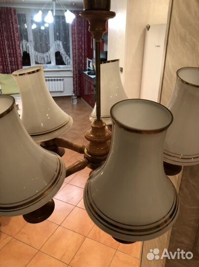 Люстра подвесная пятирожковая