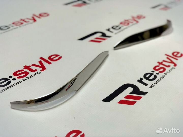 Накладки на зеркала Toyota Highlander c13г Хром