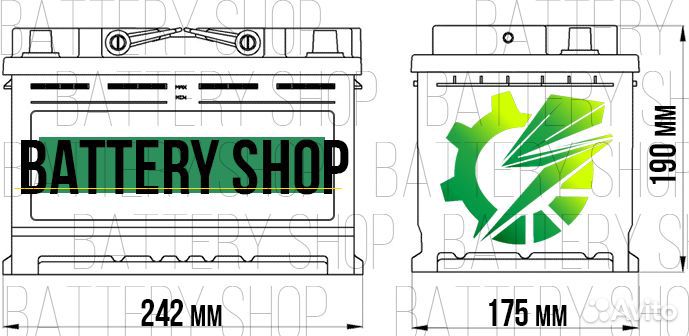 Аккумулятор 60 Ач на ваз Тюмень Standard