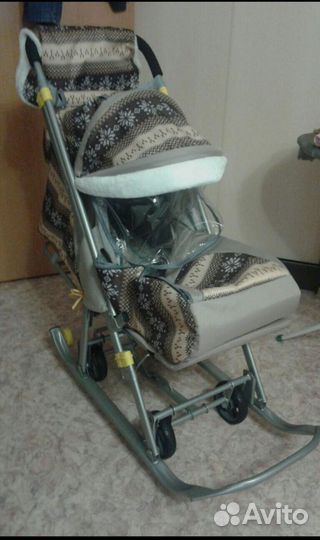 Детские санки коляска