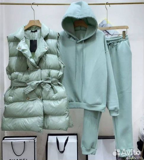 Спортивный костюм женский тройка Size 46-56