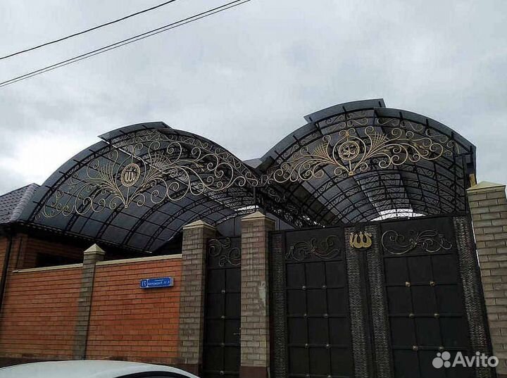 Кованный навес