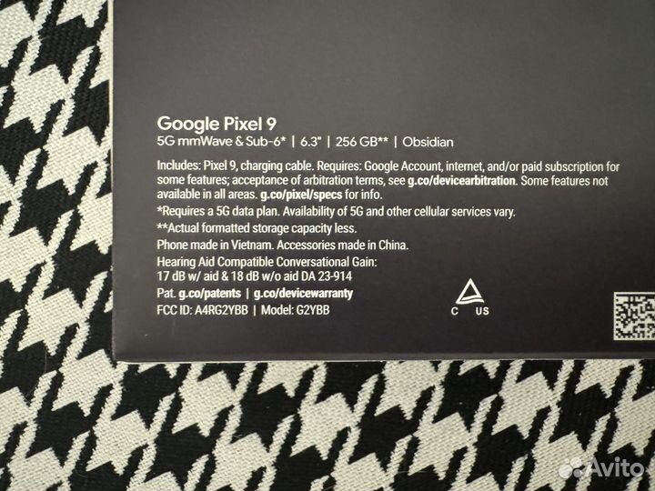 Google Pixel 9, 12/256 ГБ