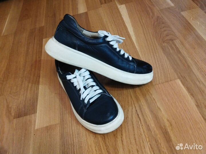 Кожаные туфли кроссы 38 размер