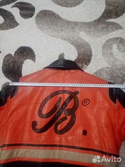 Мотокуртка кожаная мужская