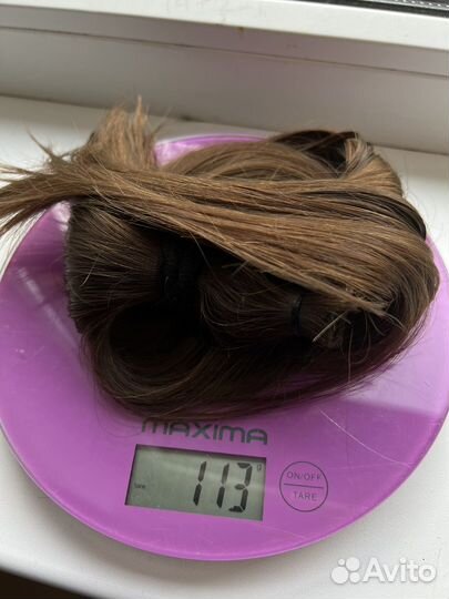 Волосы натуральные срез