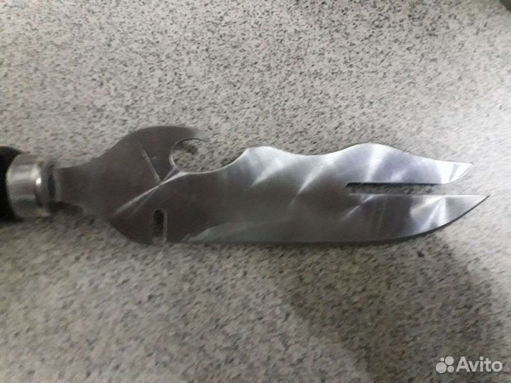 Нож вилка шампурный для снятия мяса