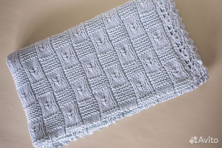 Плед детский вязаный