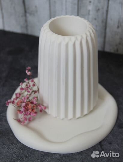 Ваза для сухоцветов. Набор с подносом