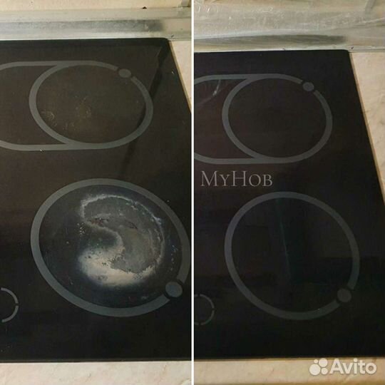 Полировка варочной панели, плиты, стеклокерамики