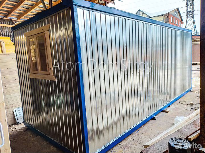 Бытовка деревянная утепленная с электрикой