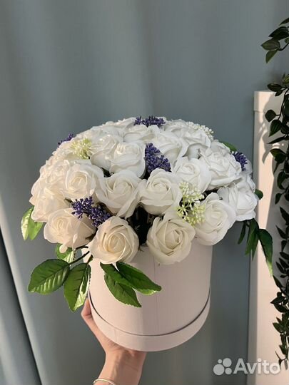 Букет из мыльных роз