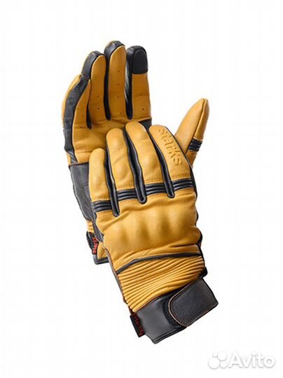 Мотоперчатки Кожаные Starks Alfard / Желтый
