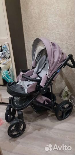 Коляска 2 в 1 эко кожа