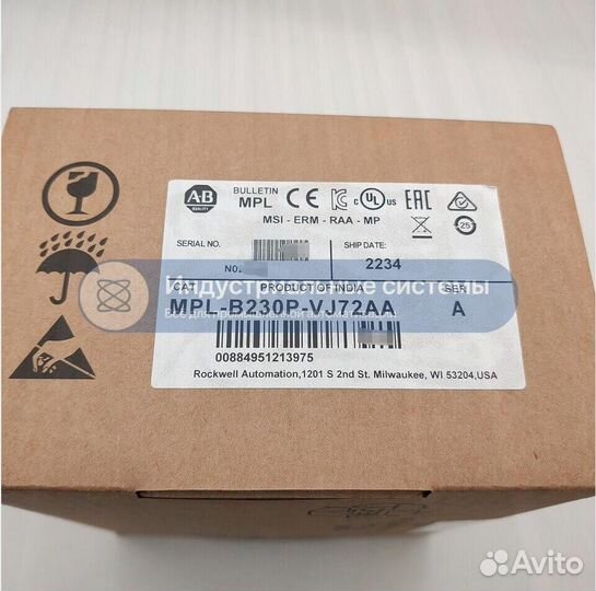 Новый, оригинал allen bradley Servo Motor MPL-B23