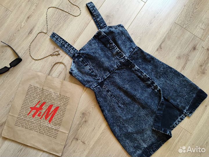 Джинсовый сарафан на девочку H&M р. 164