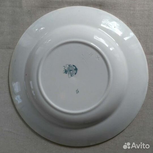 Тарелка глубокая Густавсберг Flora старинная