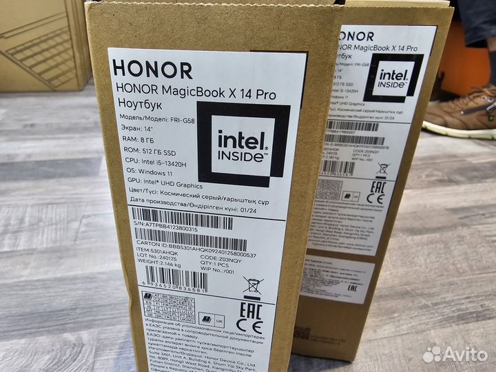 Honor MagicBook X14 Pro Gray (5301ahqk) 8/512gb