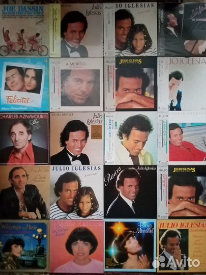 Julio Iglesias, Joe Dassin, Charles Aznavour
