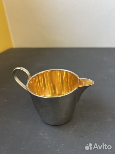 Молочник никелированный, винтаж