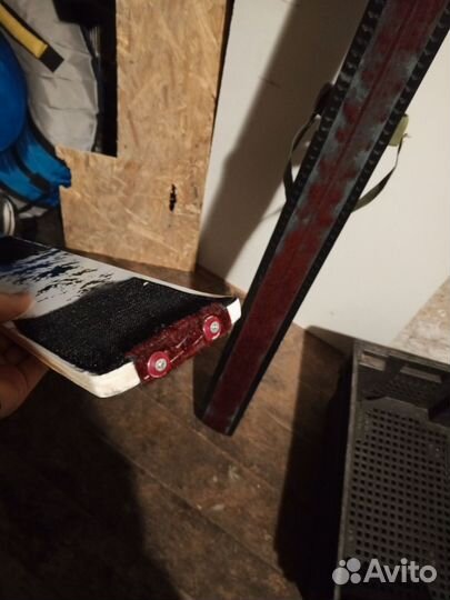 Лыжи охотничьи с камусом и креплениями 165 / 11 см