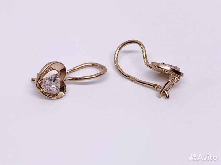 Золотые серьги 585 пробы
