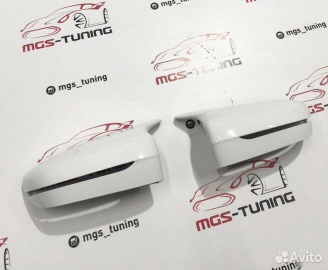 Крышки зеркал стиль BMW M5 G30 белые