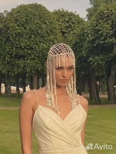 Тика на голову из страз.Прокат