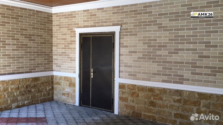 Гибкий кирпич, декоративное покрытие амк, микс 100