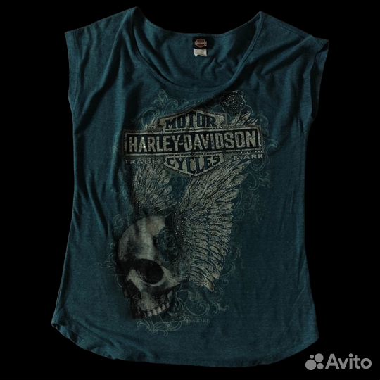 Harley Davidson flying skull tank top S,M