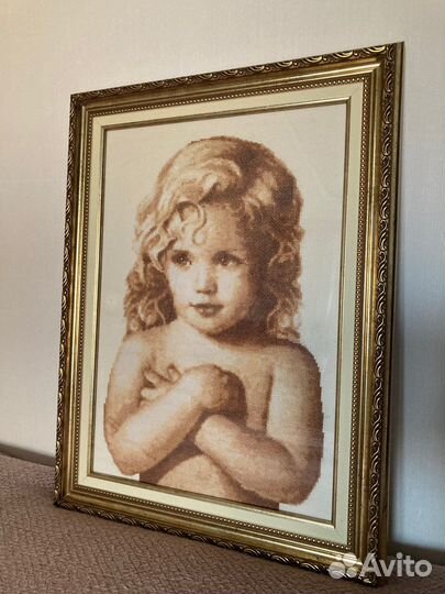 Картина вышитая крестиком ручная работа