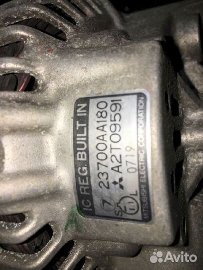 Генератор EJ18 Subaru Legacy BC3 23700AA180