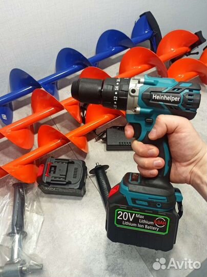 Шуруповерт для зимней рыбалки Heinhelper 6Ah 2 акб