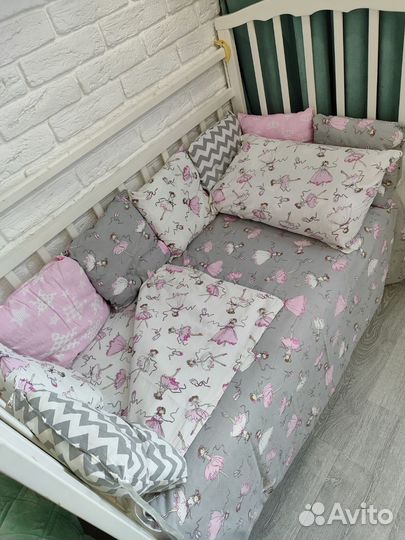 Комплект в кроватку для новорожденных от 0 до 3лет