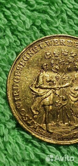 Свадебный/ Венчальный дукат, 18 век Нюрнберг