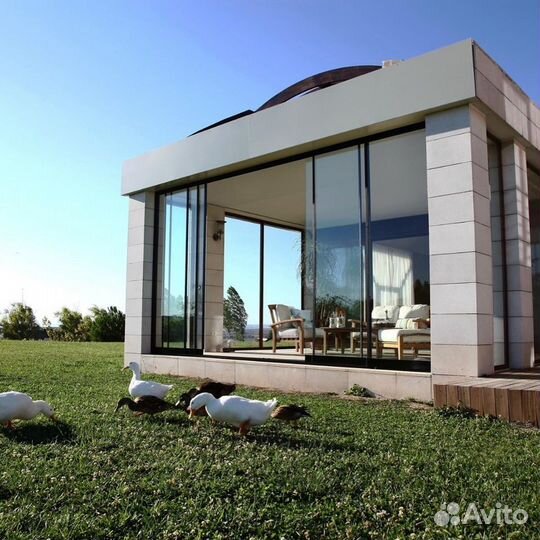 Алюминиевые раздвижные окна для беседок и террас