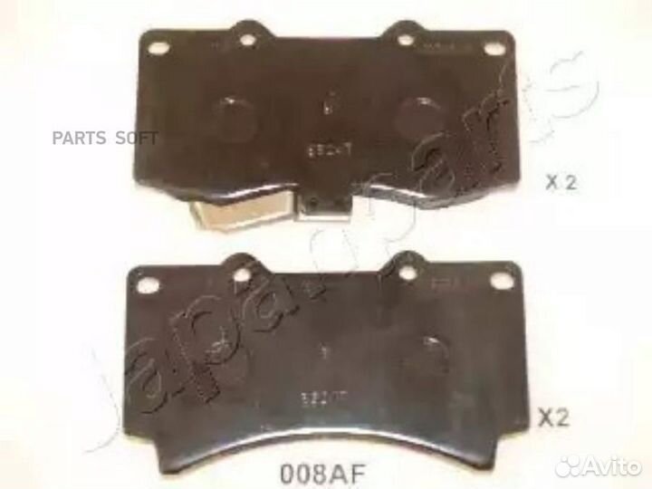 Japanparts PA-008AF Колодки торм.пер