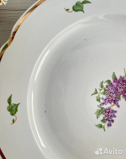 Блюдо большое овальное дулево СССР