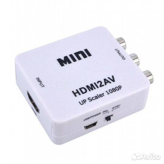 Конвертер hdmi на AV переходник
