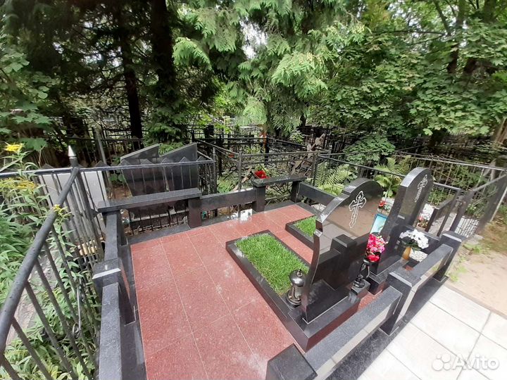 Изготовление и установка памятников, оград, тротуа